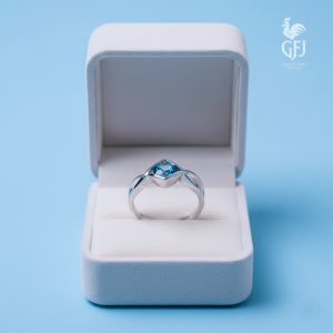 The Galle Light Blue Topaz Ring